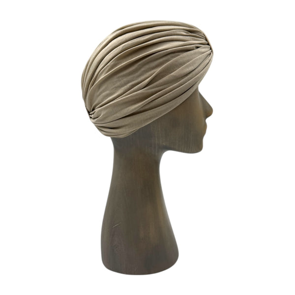 Bež viskozni turban