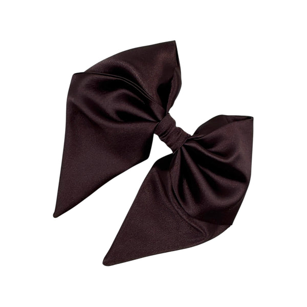 Crossed satin bow