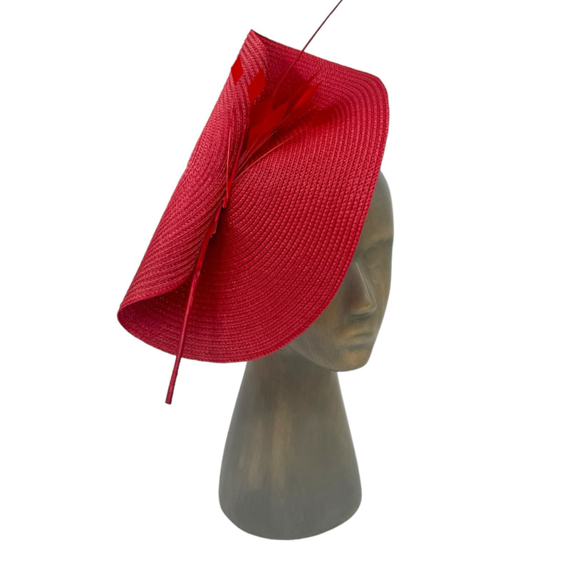Red Fascinator