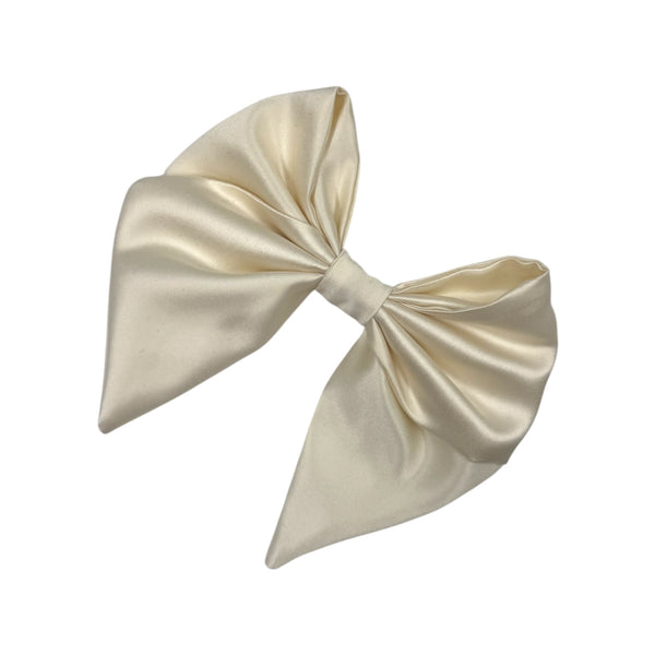 Crossed satin bow