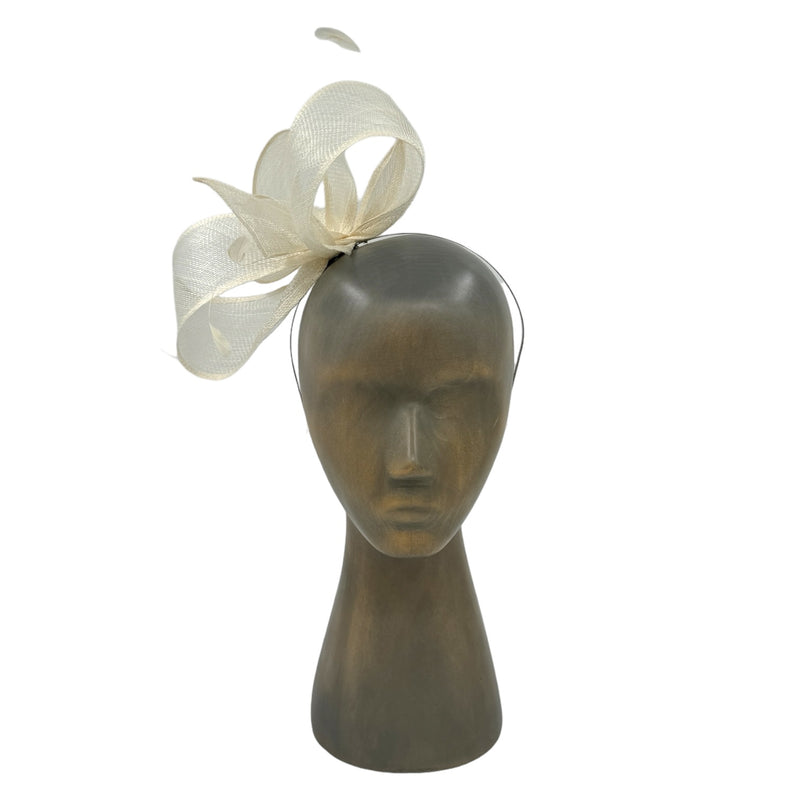 White fascinator