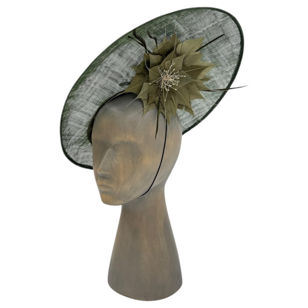 Feather flower Fascinator