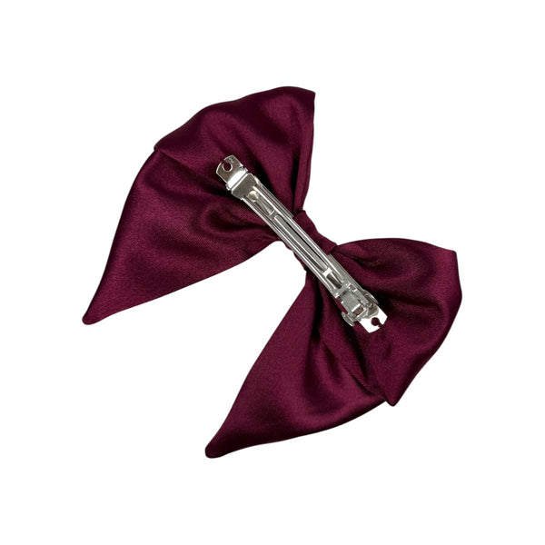 Crossed satin bow