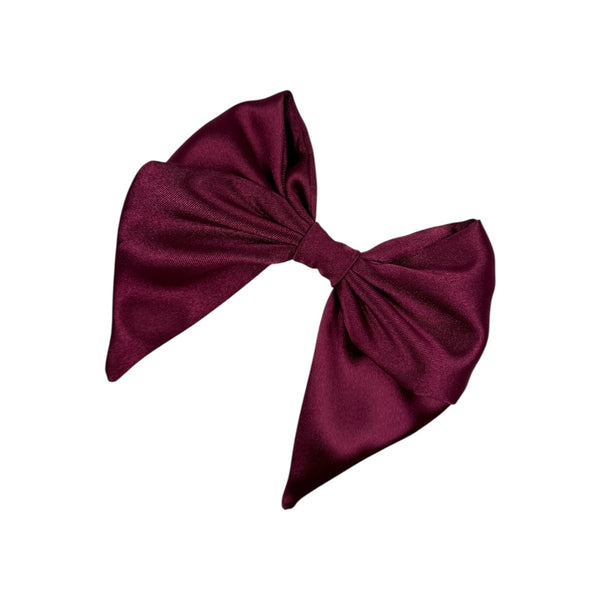Crossed satin bow
