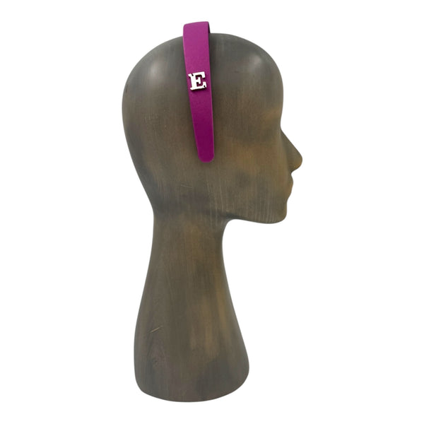 Fuchsia satin headband