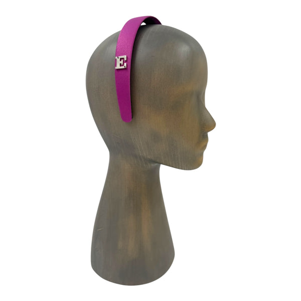 Fuchsia satin headband