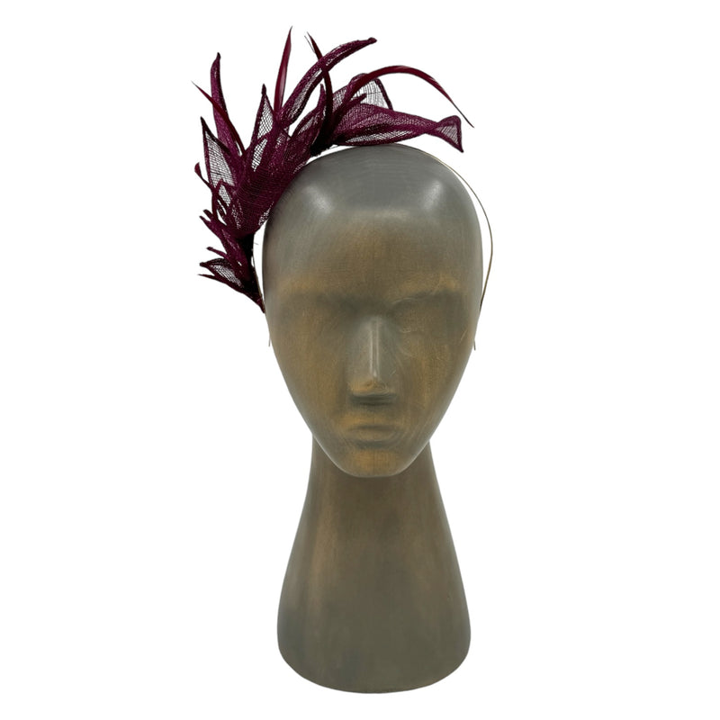 Fuchsia Folio fascinator