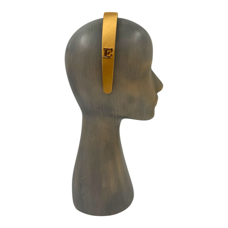 Yellow satin headband
