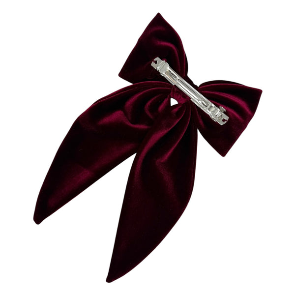 Long velvet bow
