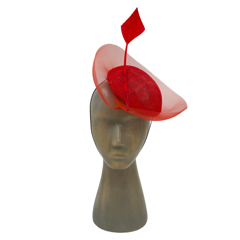 Red Fascinator