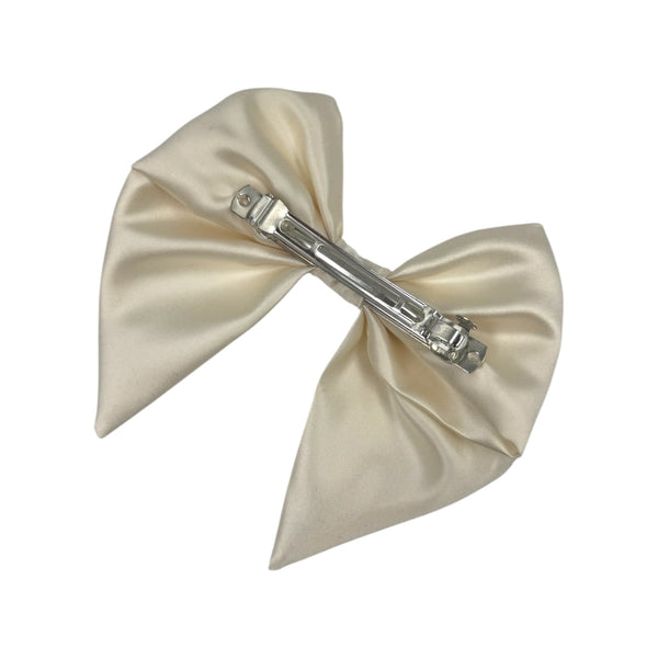 Crossed satin bow