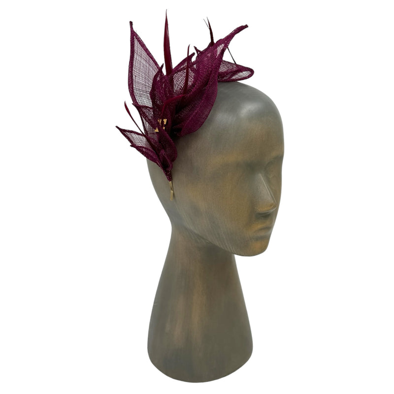 Fuchsia Folio fascinator