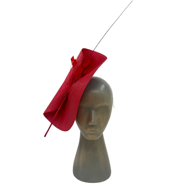 Red Fascinator