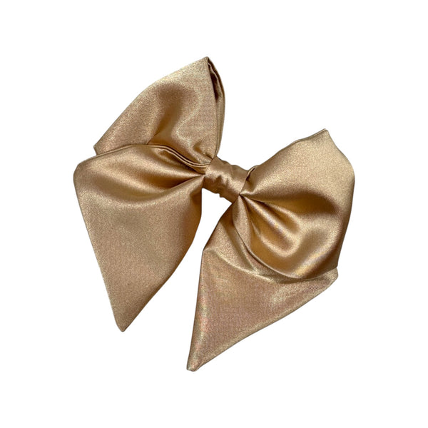 Crossed satin bow