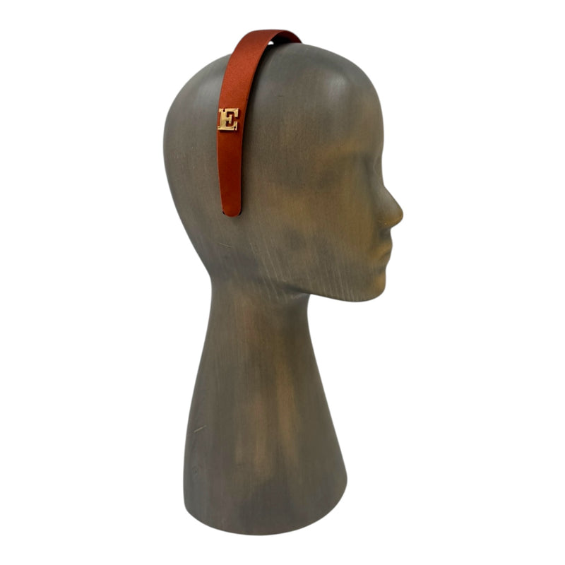 Orange satin headband