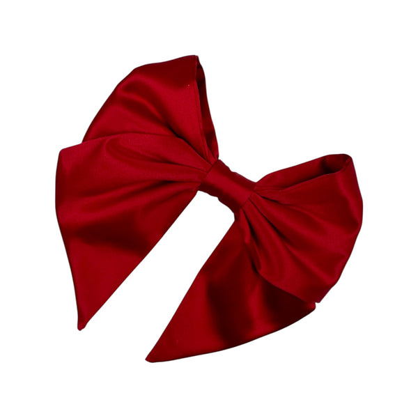 Crossed satin bow