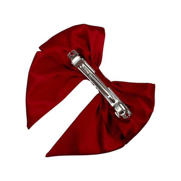 Crossed satin bow