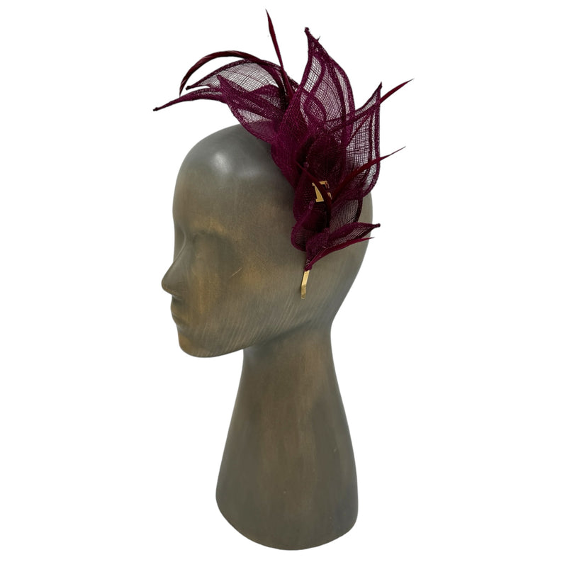 Fuchsia Folio fascinator