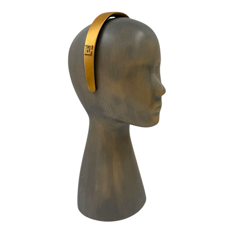 Yellow satin headband