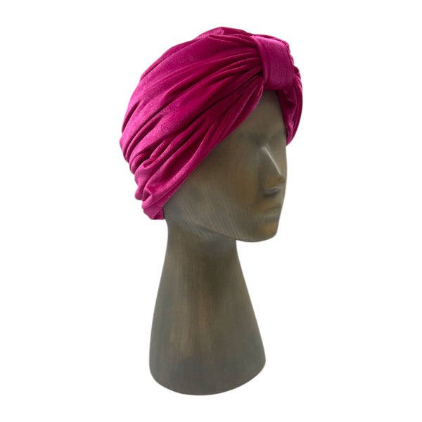 Pink plišani turban