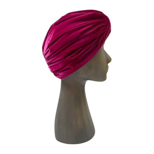 Pink plišani turban