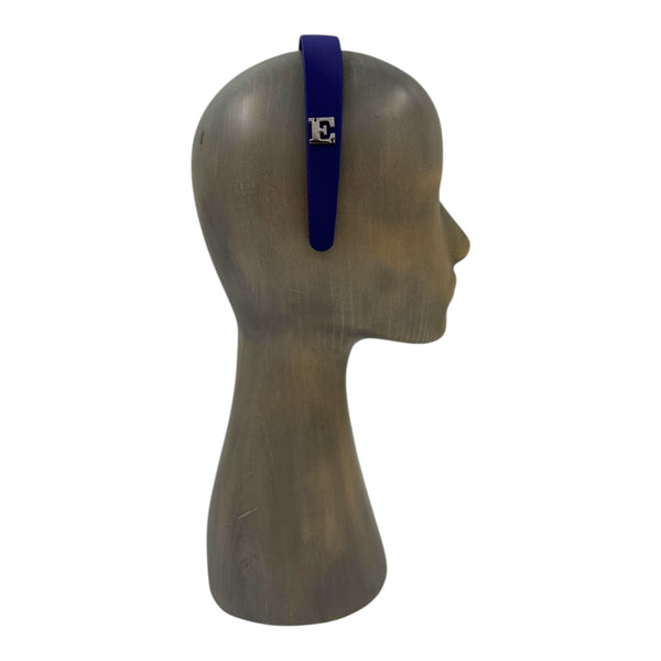 Blue satin headband