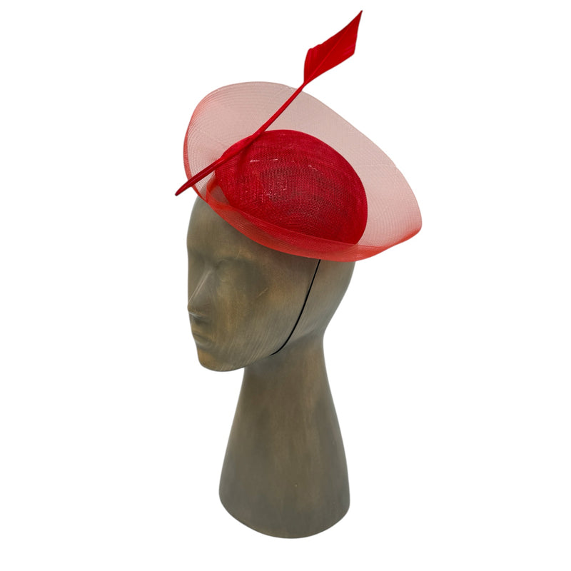Red Fascinator