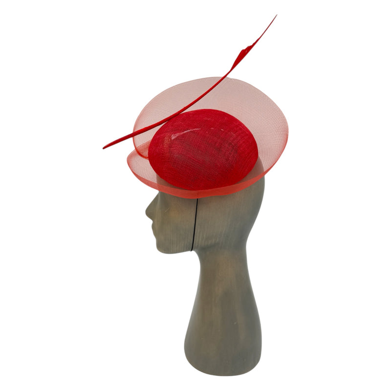 Red Fascinator