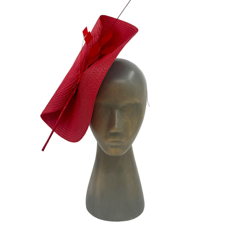 Red Fascinator
