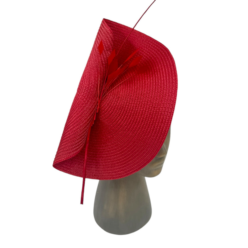Red Fascinator