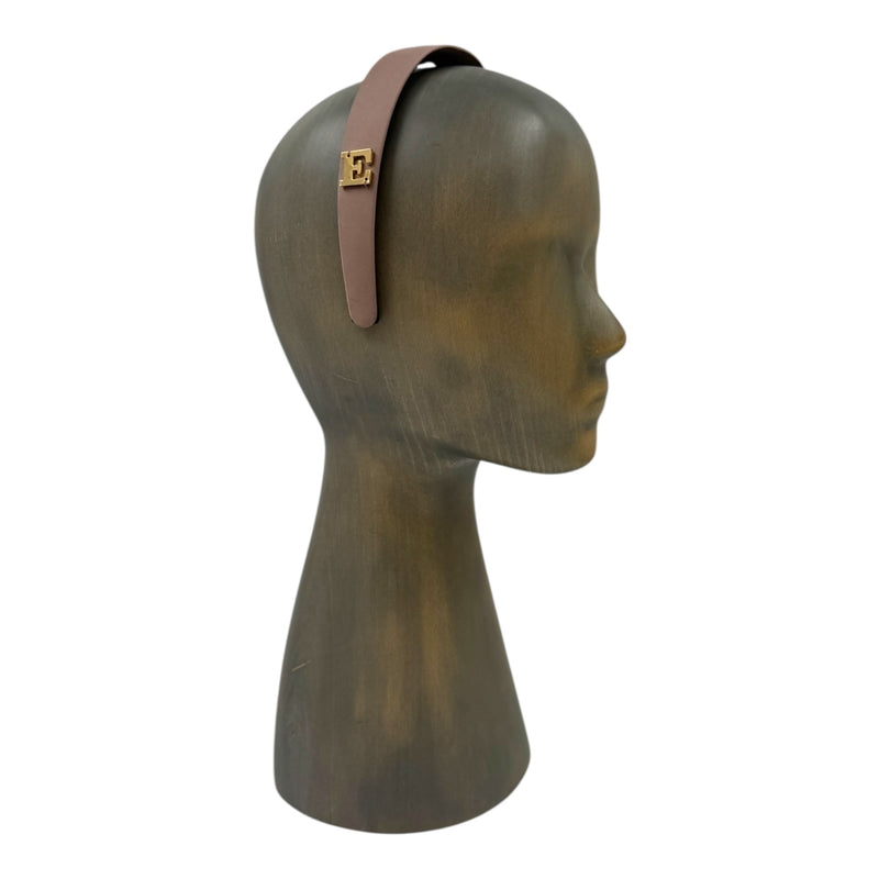 Hazelnut satin headband