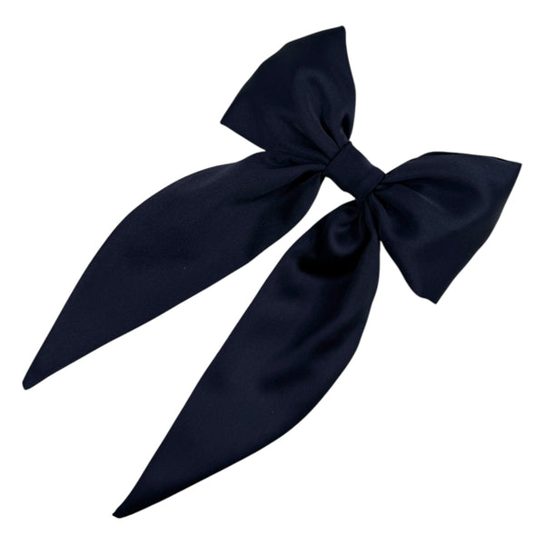 Long satin bow