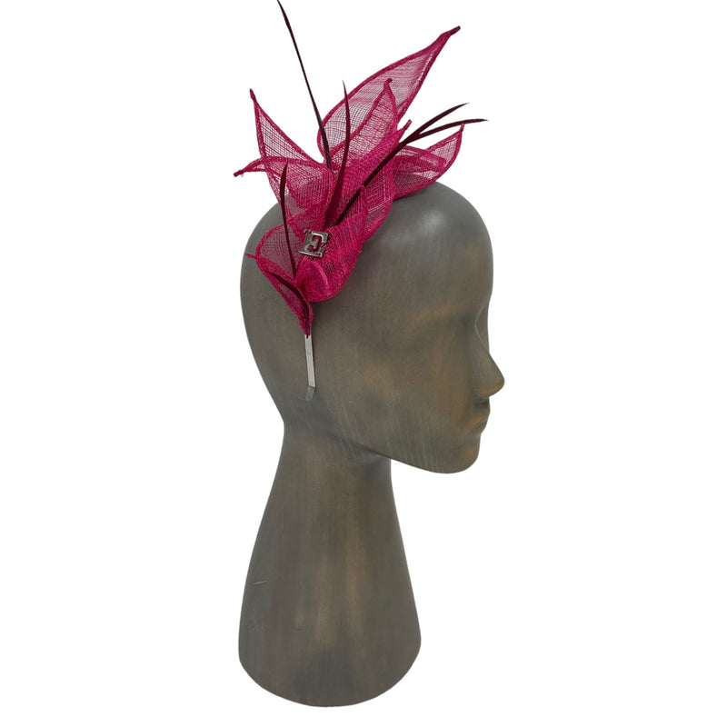 Pink Folio fascinator