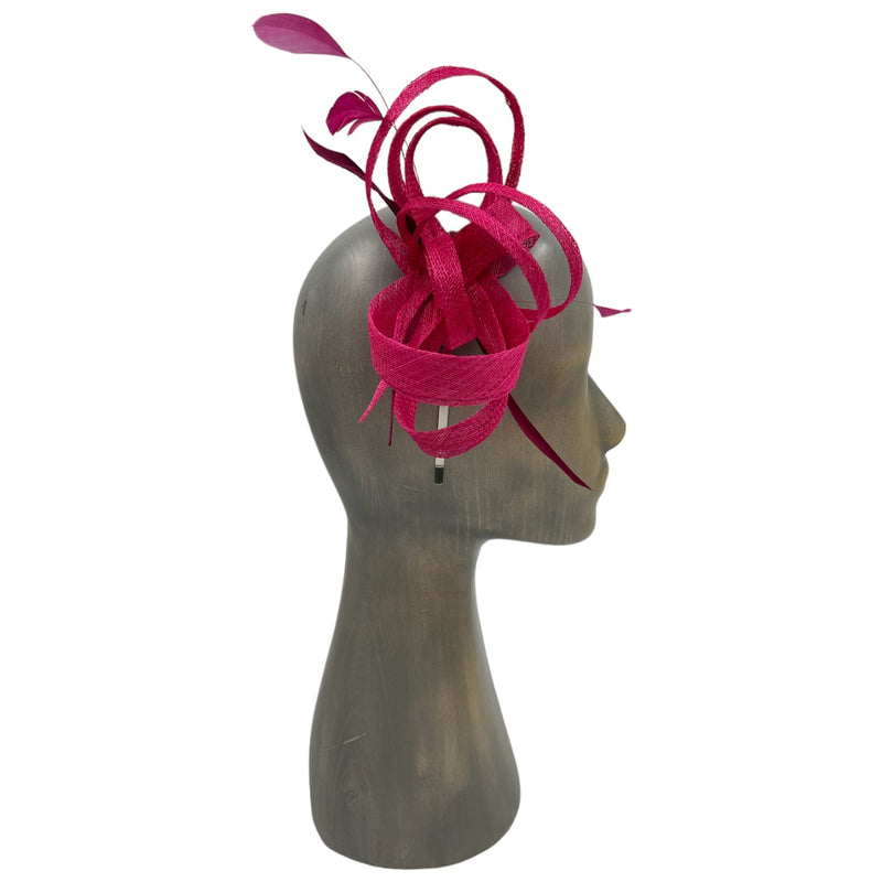 Pink fascinator