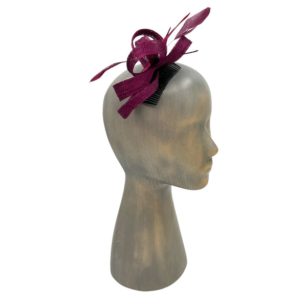 Fuchsia fascinator