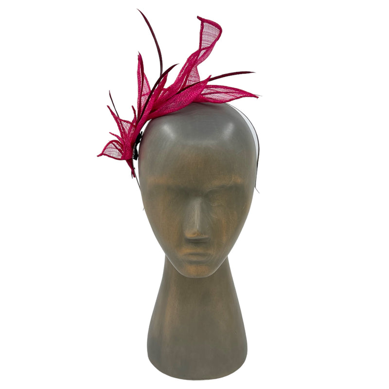 Pink Folio fascinator