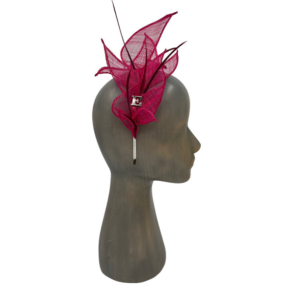 Pink Folio fascinator