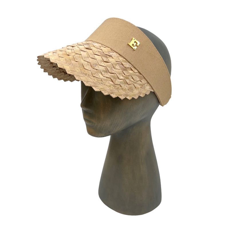 Jagged Beige Visor