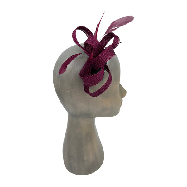 Fuchsia fascinator