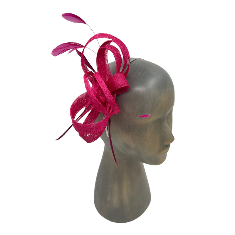 Pink fascinator