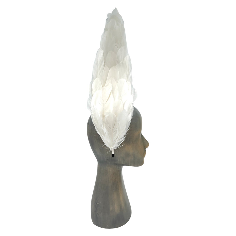 Ara white Fascinator