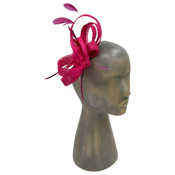 Pink fascinator