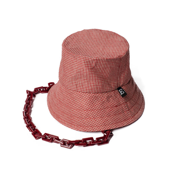 Karirani bucket šešir