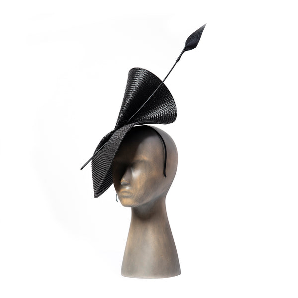 Black fascinator