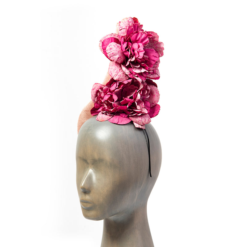 Roze fascinator